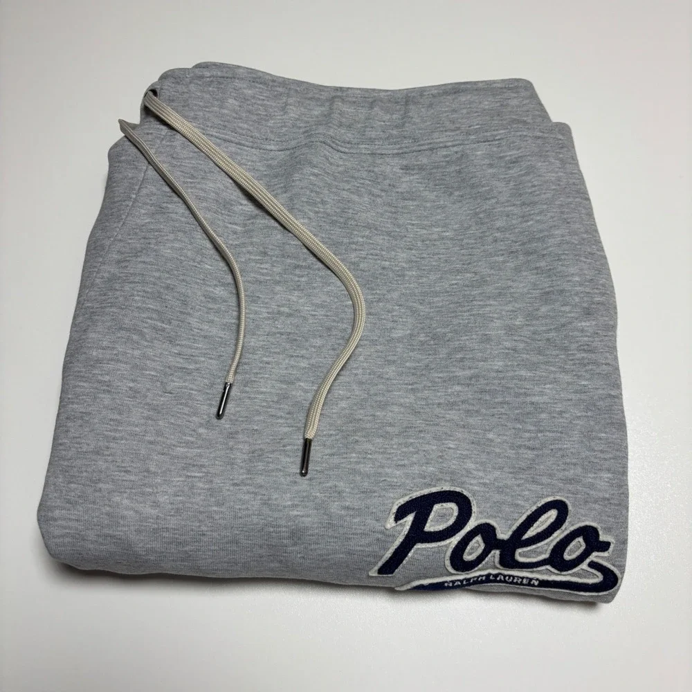 Polo Ralph Lauren Double Knit Mens 3XB Big Tall Fleece Logo Gray Sweat Shorts
